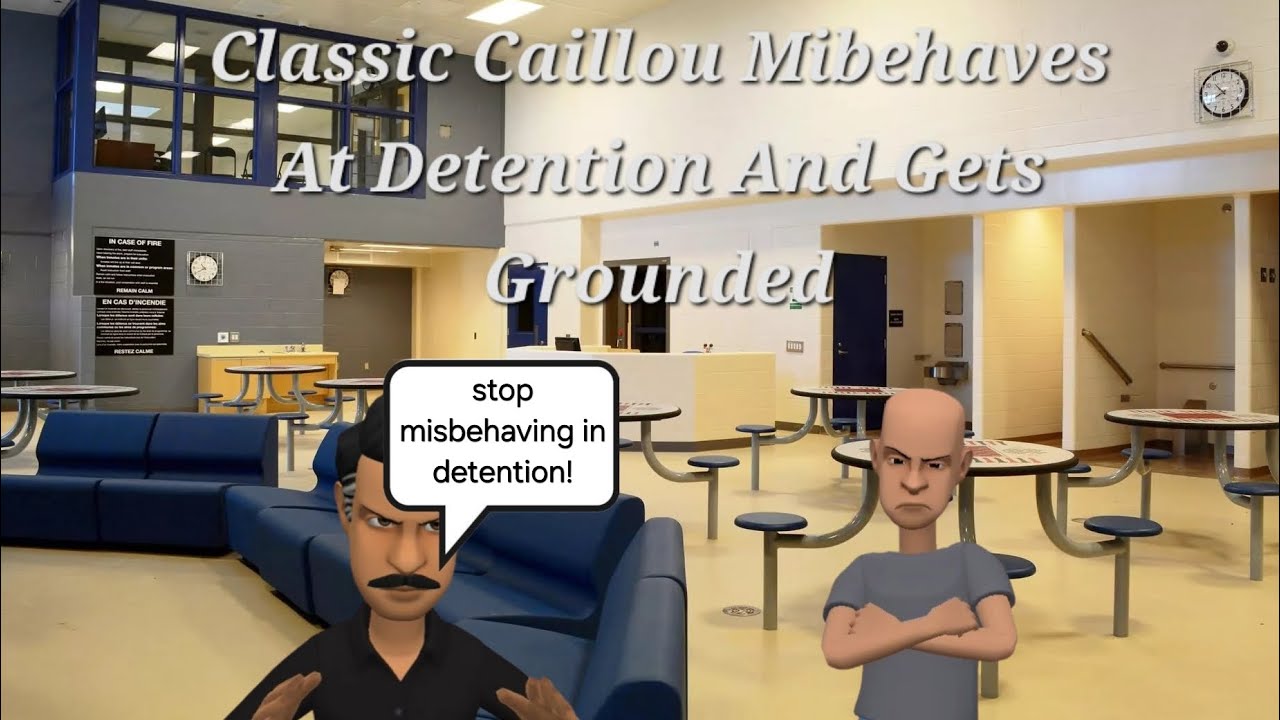 Classic Caillou Misbehaves At Detention And Gets Grounded