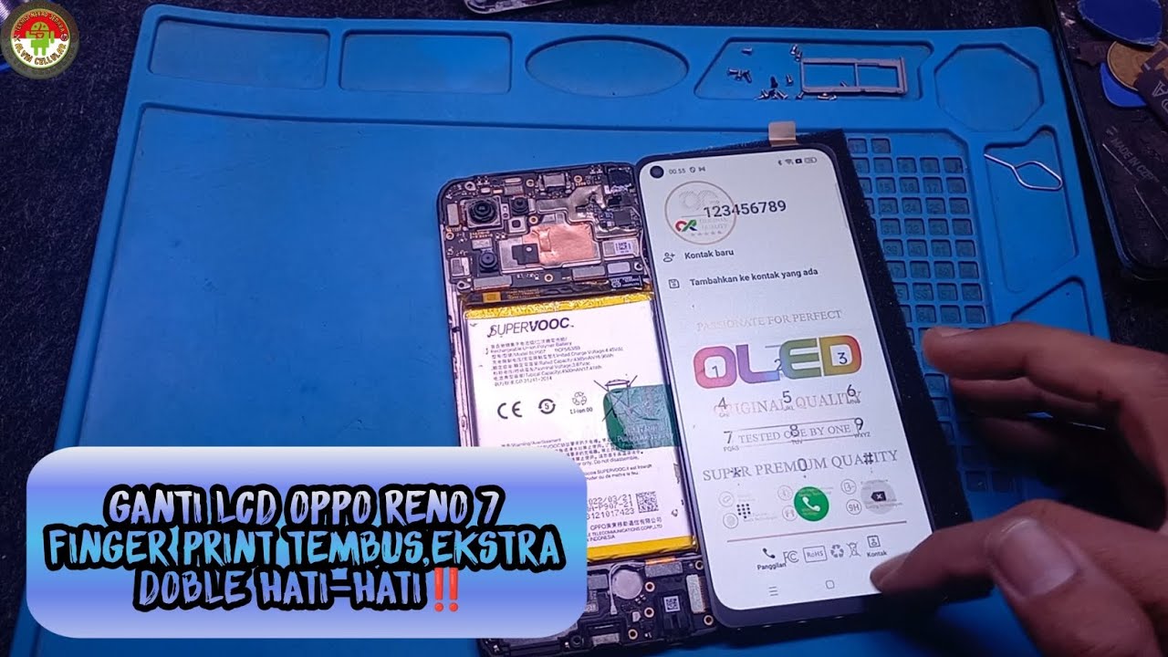 GANTI LCD OPPO RENO 7 FINGER PRINT TEMBUS,EKSTRA DOBLE HATI-HATI‼️