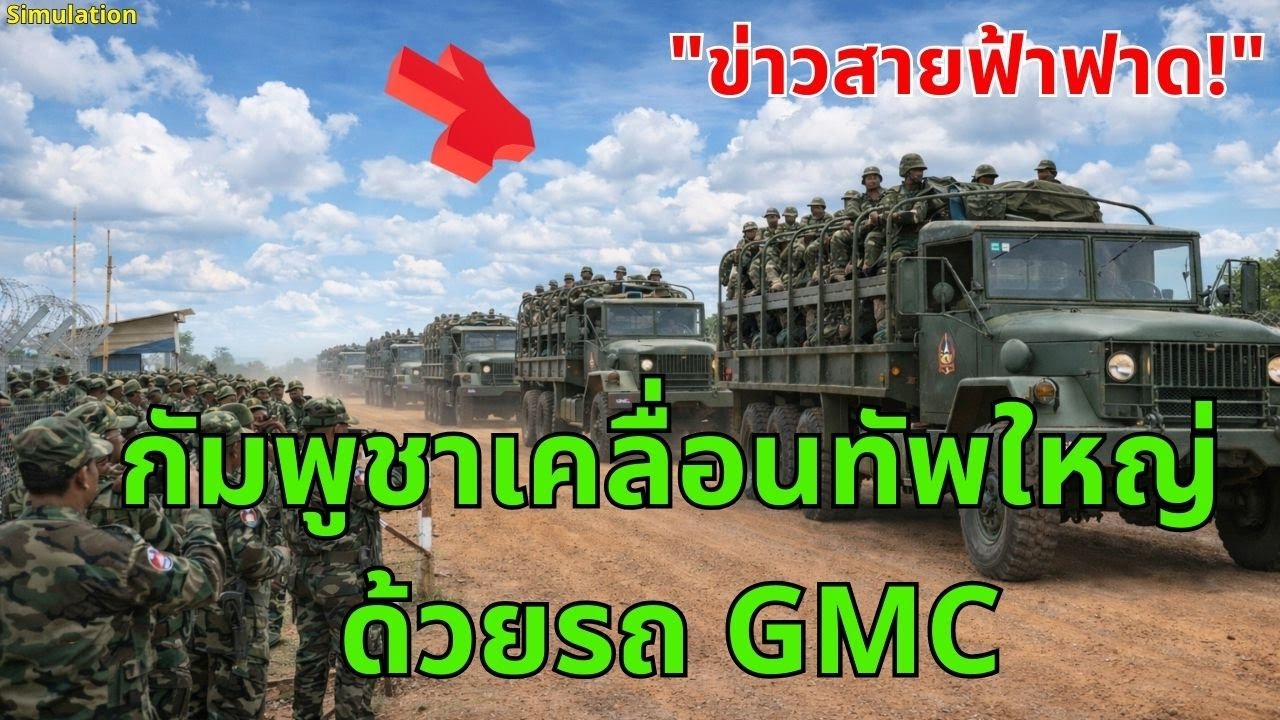 สัญญาณรบชายแดน? กัมพูชาเปิดหน้าท้าทาย ขน GMC ประชิดไทย - โชว์ RPK ถล่มโซเชียล!| การสร้างใหม่ด้วย AI