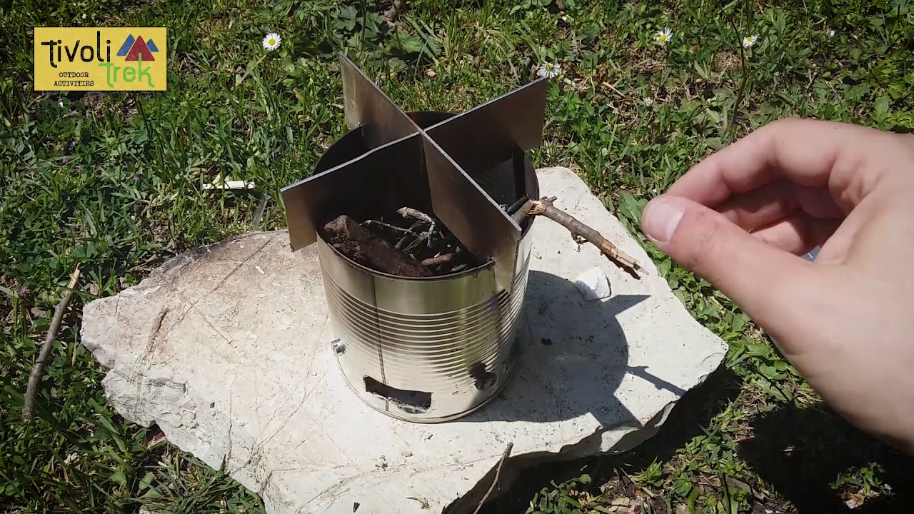 BUSHCRAFT - Come cucinare un Risotto perfetto con Fornello PIROLITICO fai da te - TIVOLI TREK