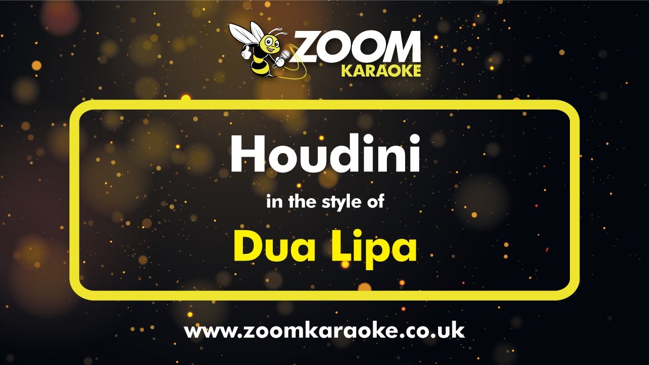 Dua Lipa - Houdini - Karaoke Version from Zoom Karaoke