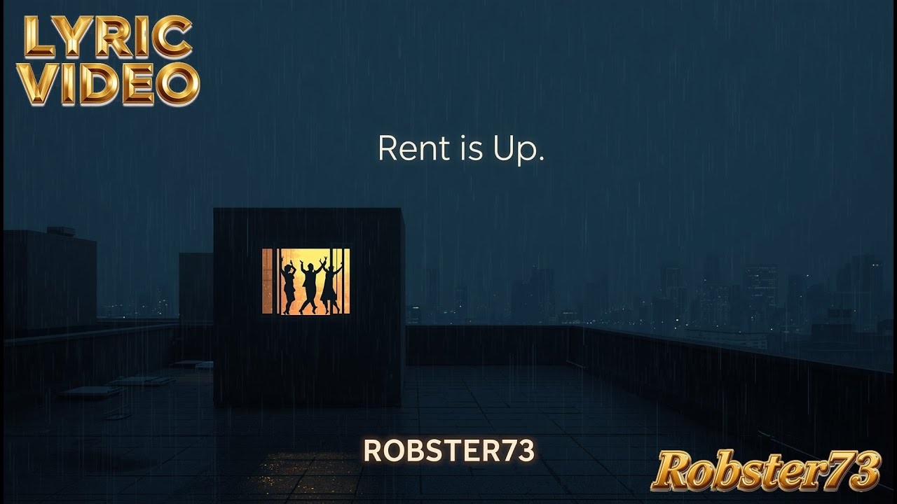 Robster73 - Lyric Video - Rent Is Up (Chill Deep House Visualizer)