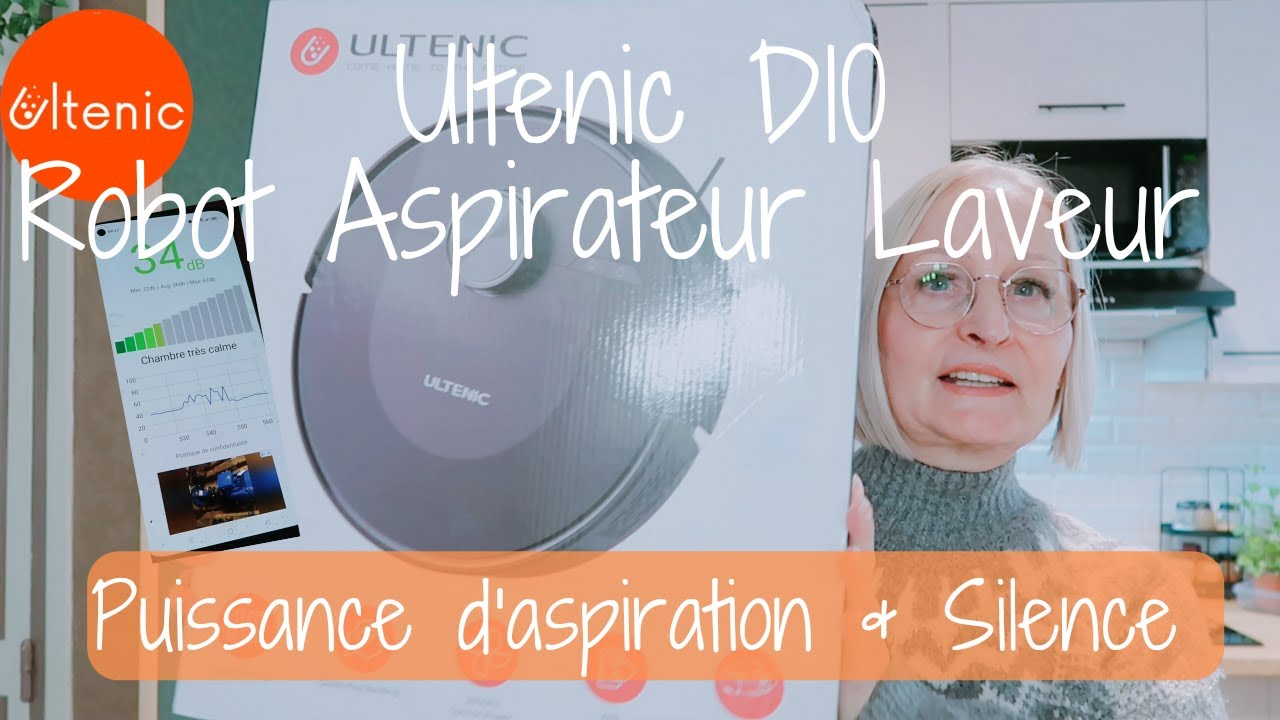 Ultenic D10 - Robot Aspirateur Laveur !