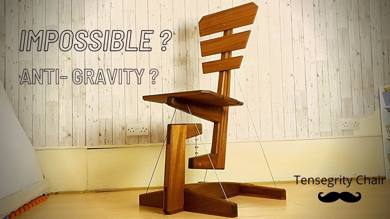 IMPOSSIBLE  Floating Chair Build - Tensegrity Chair