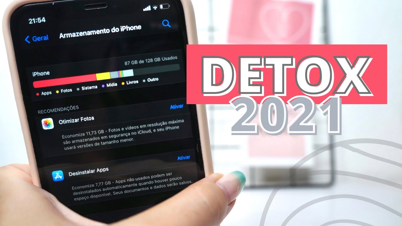 DETOX DO MEU CELULAR 2021 (apagando apps, fotos, conversas e muito mais)