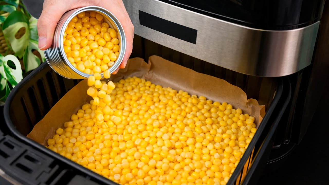 Place canned corn in your air fryer… and make THIS!