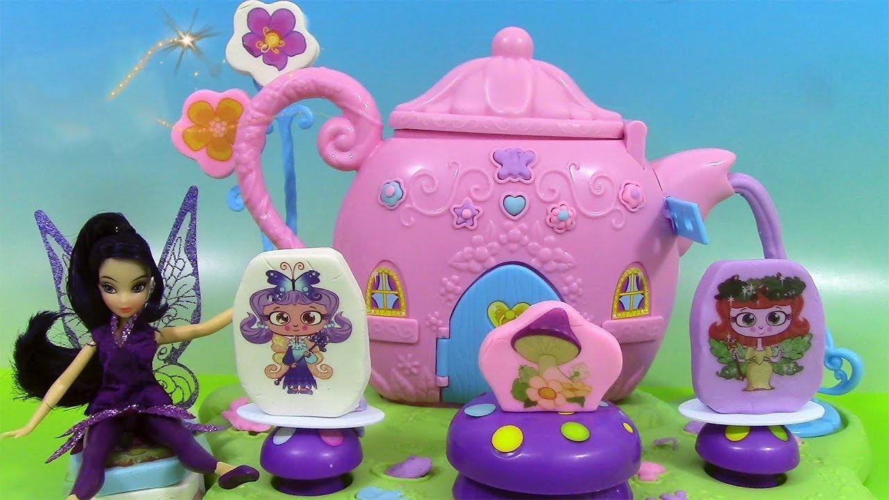 Pâte à modeler Magic Fun Dough Fairy Tea Party Fairies ♥ Service à thé des Fées