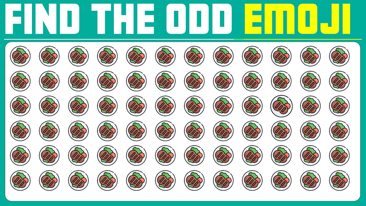Challenge Your Observation Skills! Can You Find the ODD Food Emoji Out? | Emoji Quiz!  EP:321