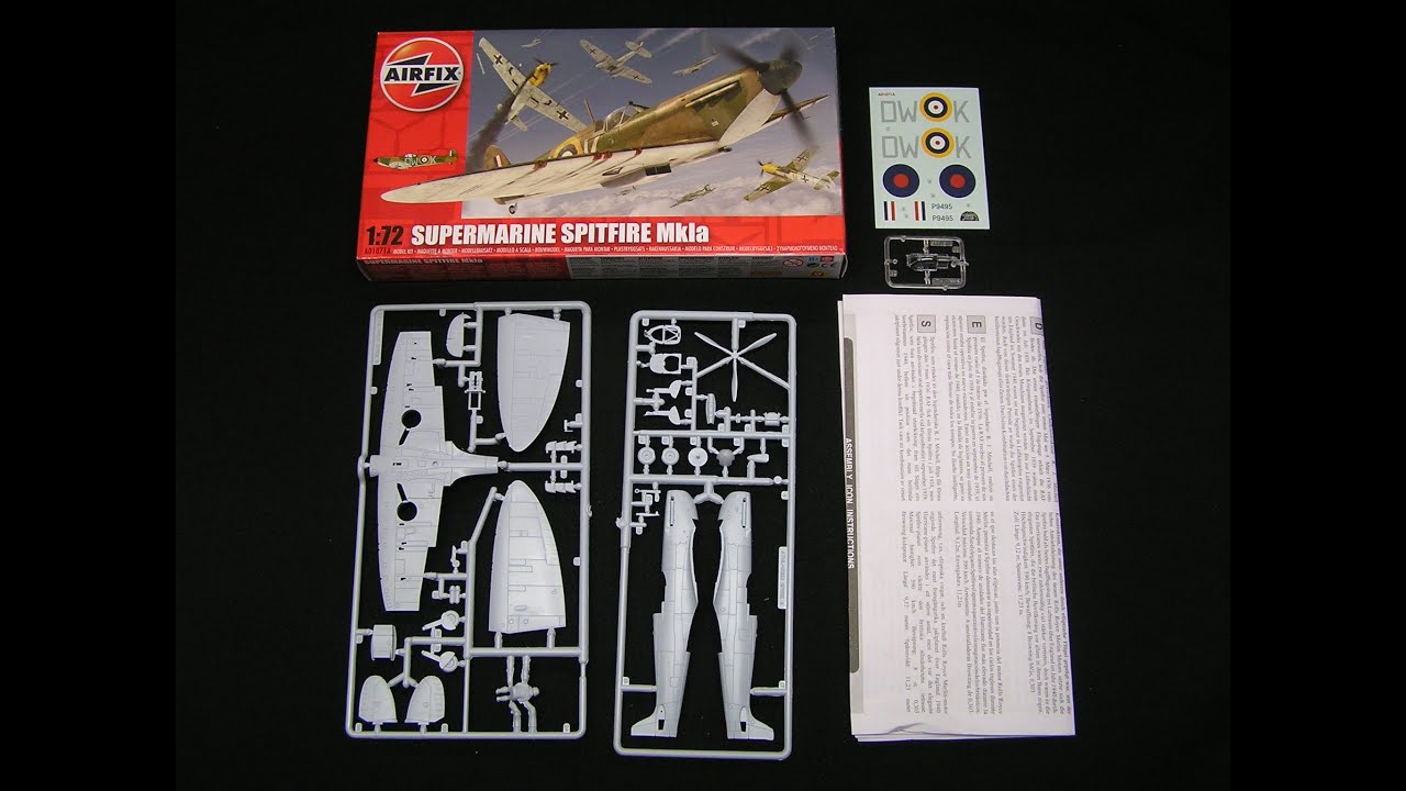 Airfix 1/72 Supermarine Spitfire Mk.Ia unboxing