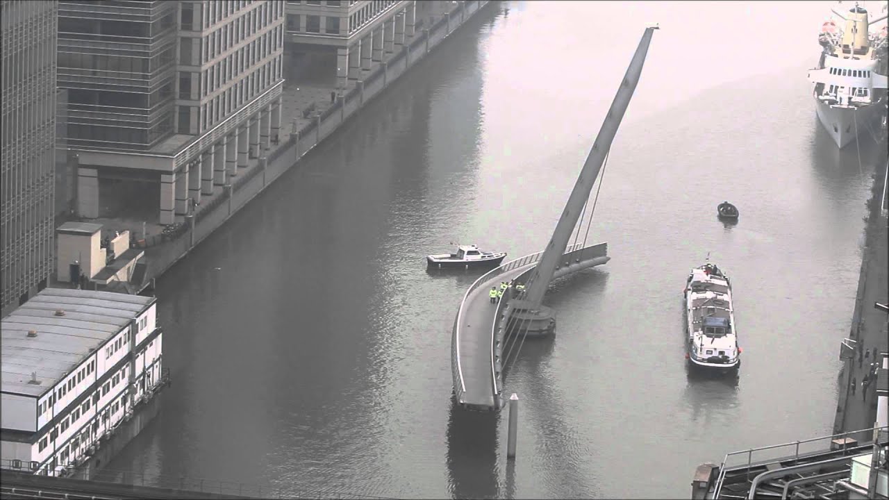 South Quay Foot Bridge Opening