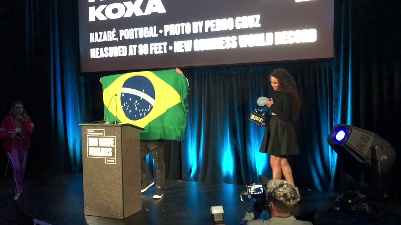 Rodrigo Koxa Guinness World record holder WSL XXL BIG WAVE AWARDS