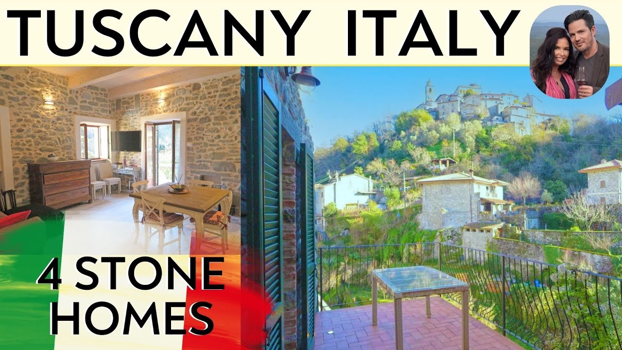 4 Stone Homes for Sale in Tuscany, Italy 🇮🇹✨