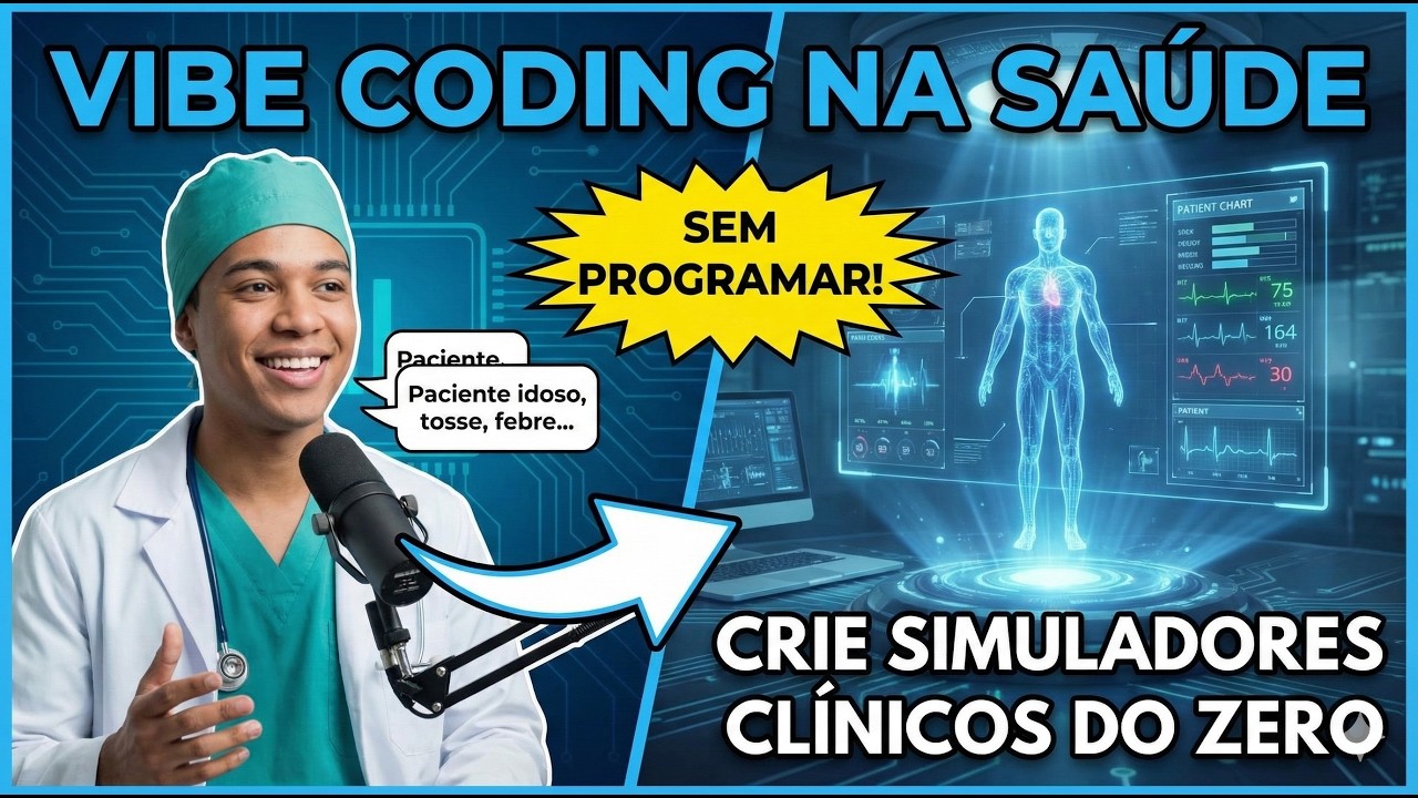 Vibe Coding na Saúde: Crie Simuladores Clínicos do Zero (Sem Saber Programar)