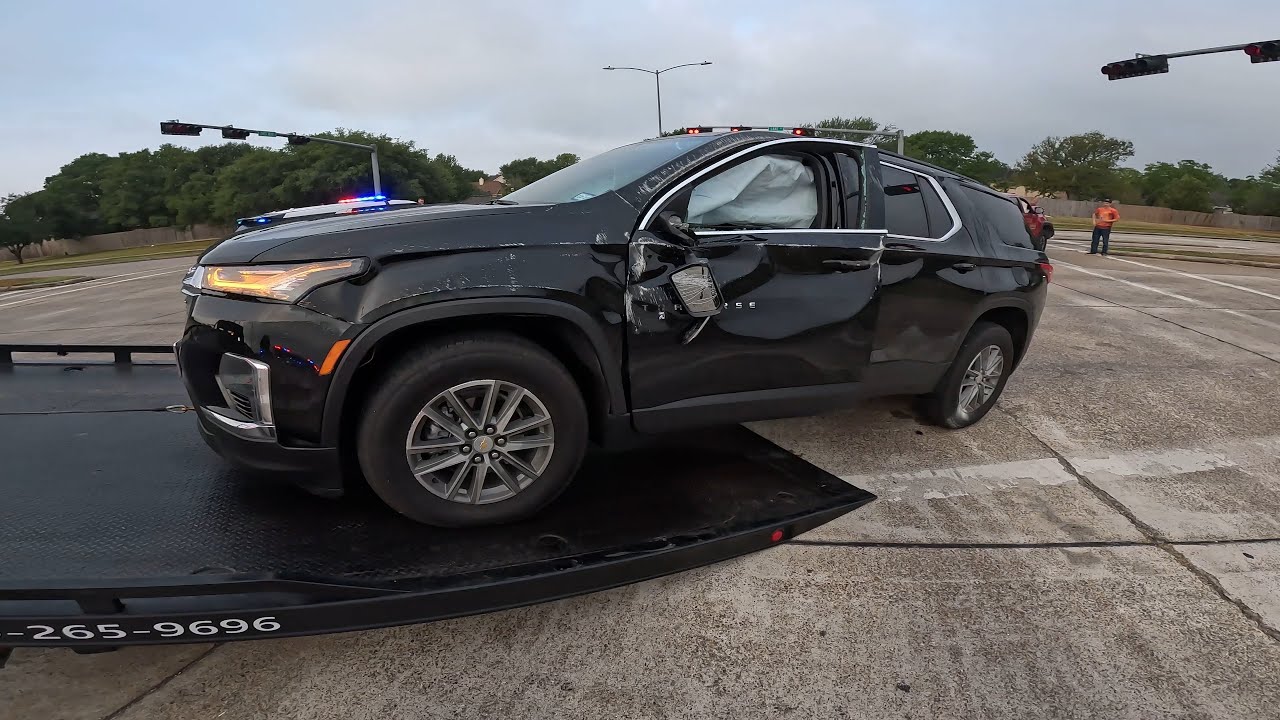 Chevy Traverse Gets Rolled by a Tacoma!