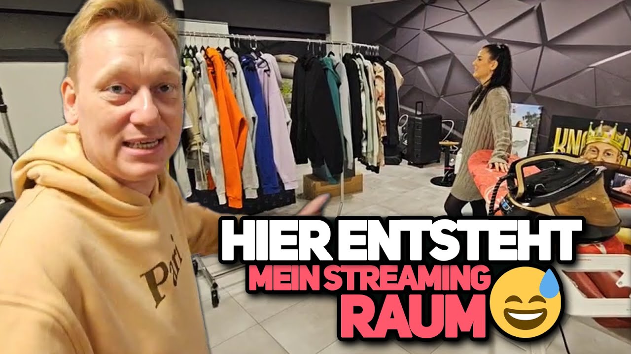 HIER ENTSTEHT MEIN STREAMING RAUM! 😅 HAUSUPDATE + WELLNESS 😂