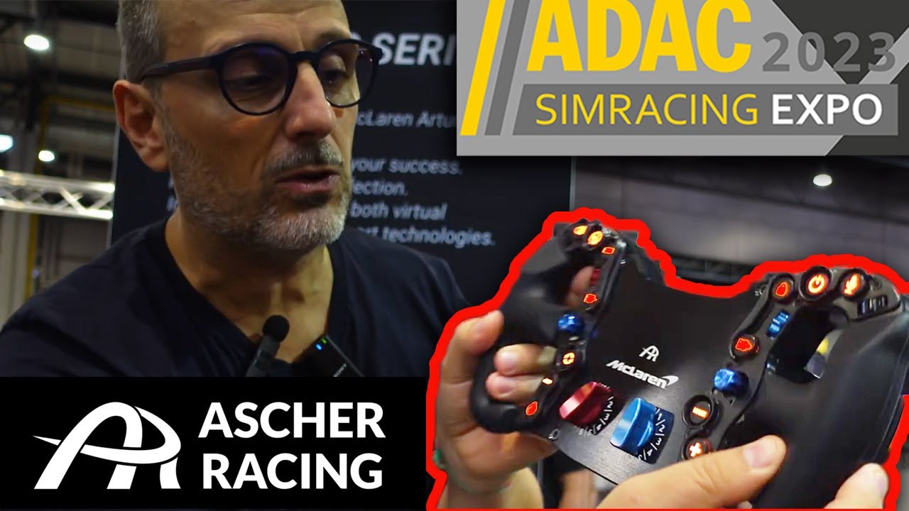 Ascher  Racing  al Simracing Expo Adac2023 + il miglior simulatore dinamico che ho mai provato!!!