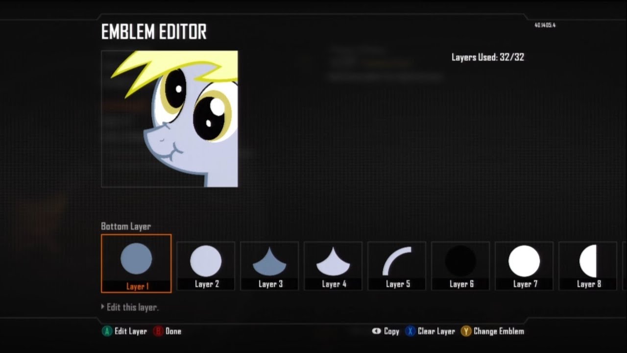 Black Ops 2 - Derpy Hooves Emblem tutorial (My Little Pony)