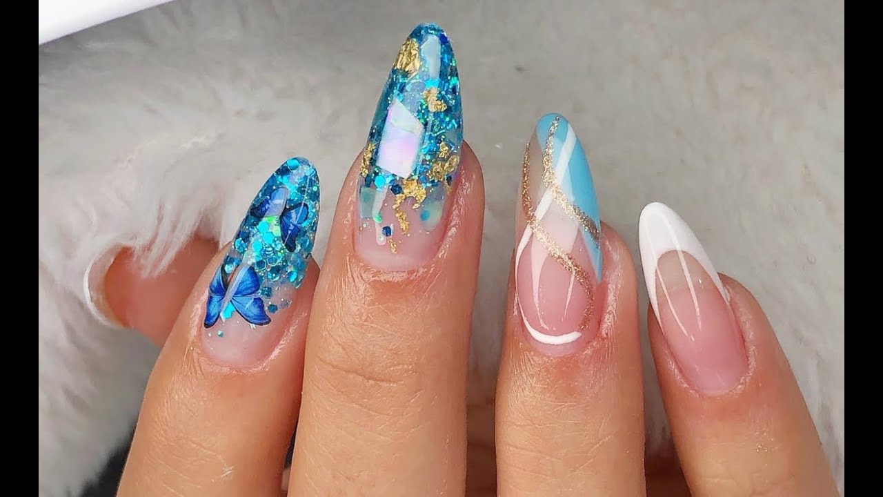 INSPIRE SE NESTAS LINDAS UNHAS EM GEL DECORADAS