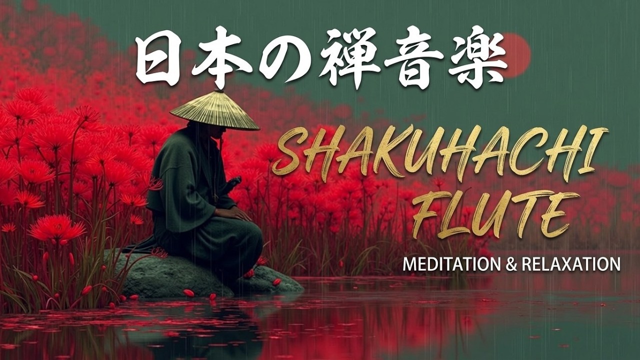 Спокойная музыка дзен японского сада - флейта сякухати для медитации и сна