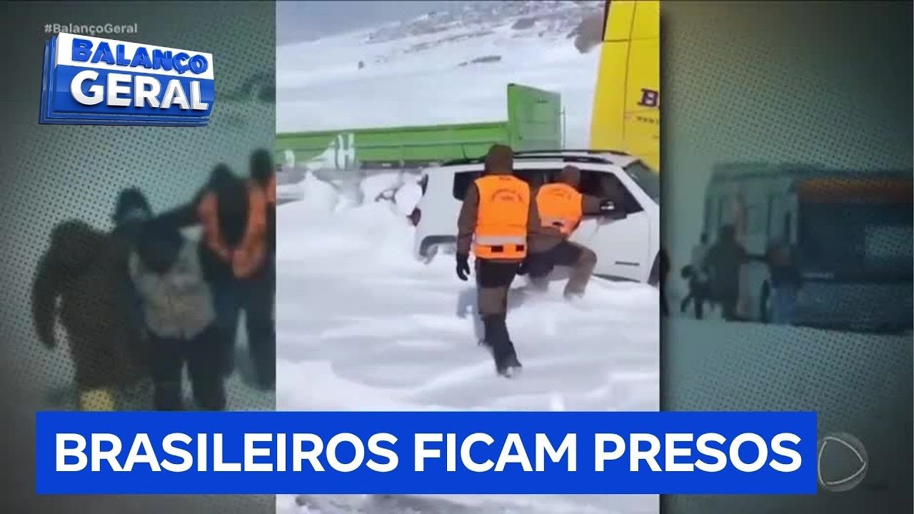 Brasileiros ficam presos em estrada com temperaturas abaixo de zero no Chile
