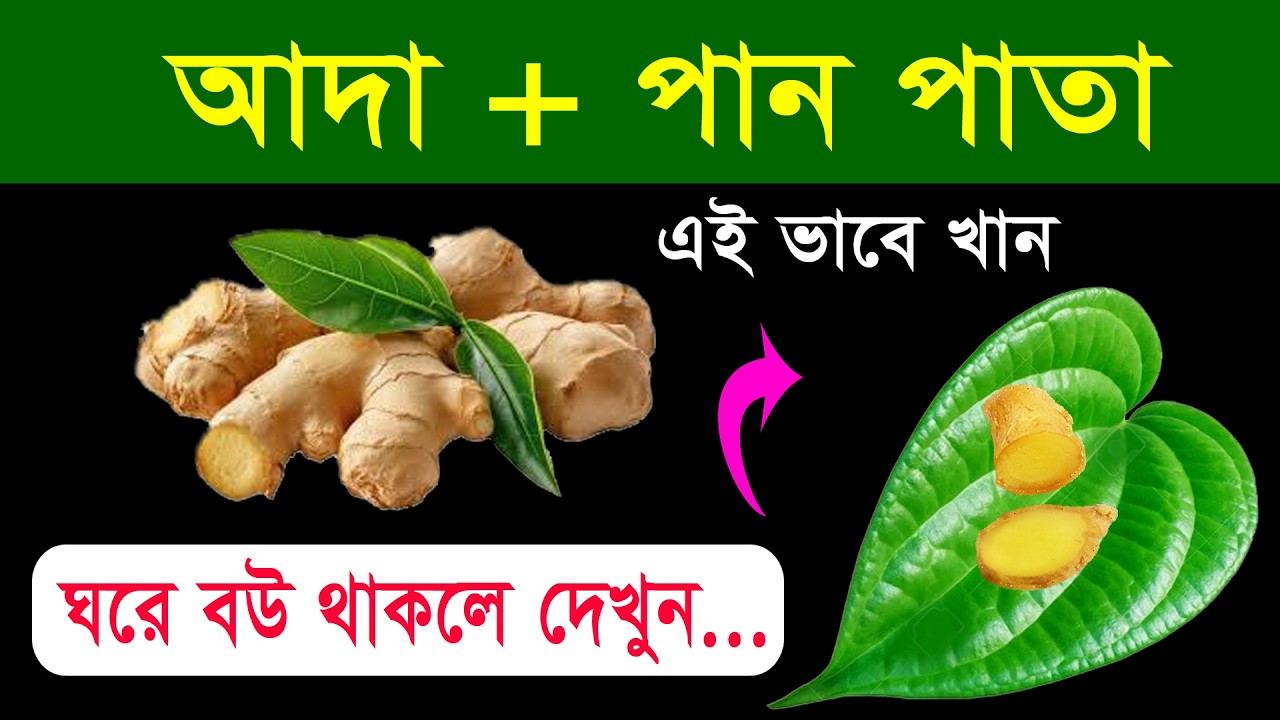 পানের সাথে সুপারি নয় আদা চিবিয়ে ফলাফল দেখুন | Learning Tips Bangla | Motivation Bangla