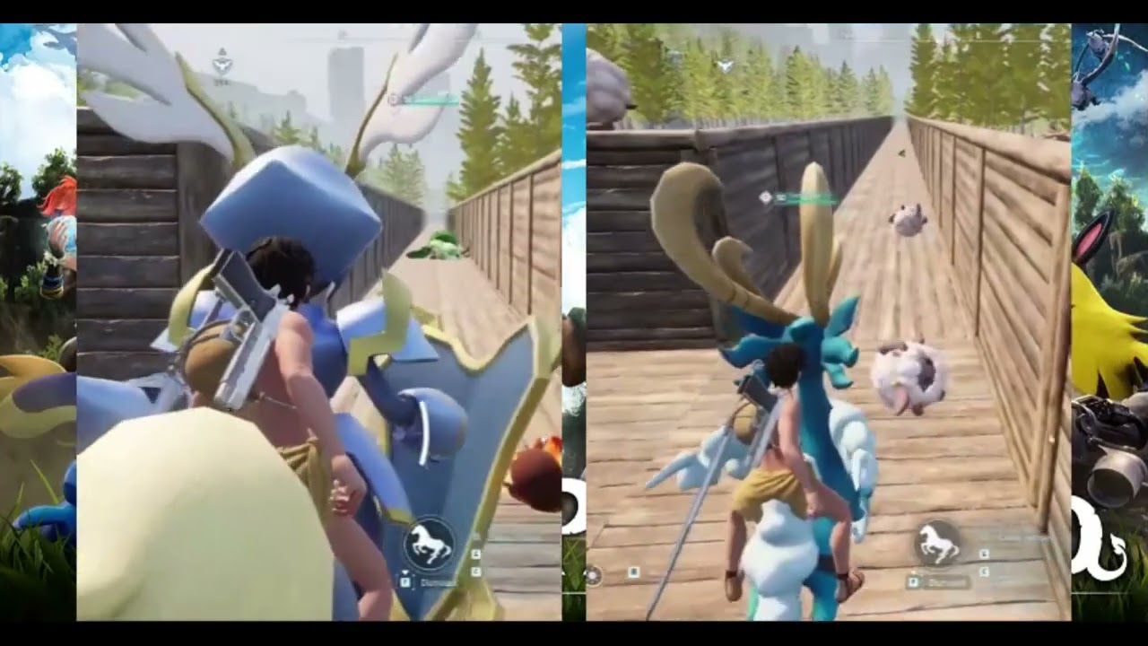 Palworld - Who is the fastest Ground Mounts pal? Paladius VS Fenglope