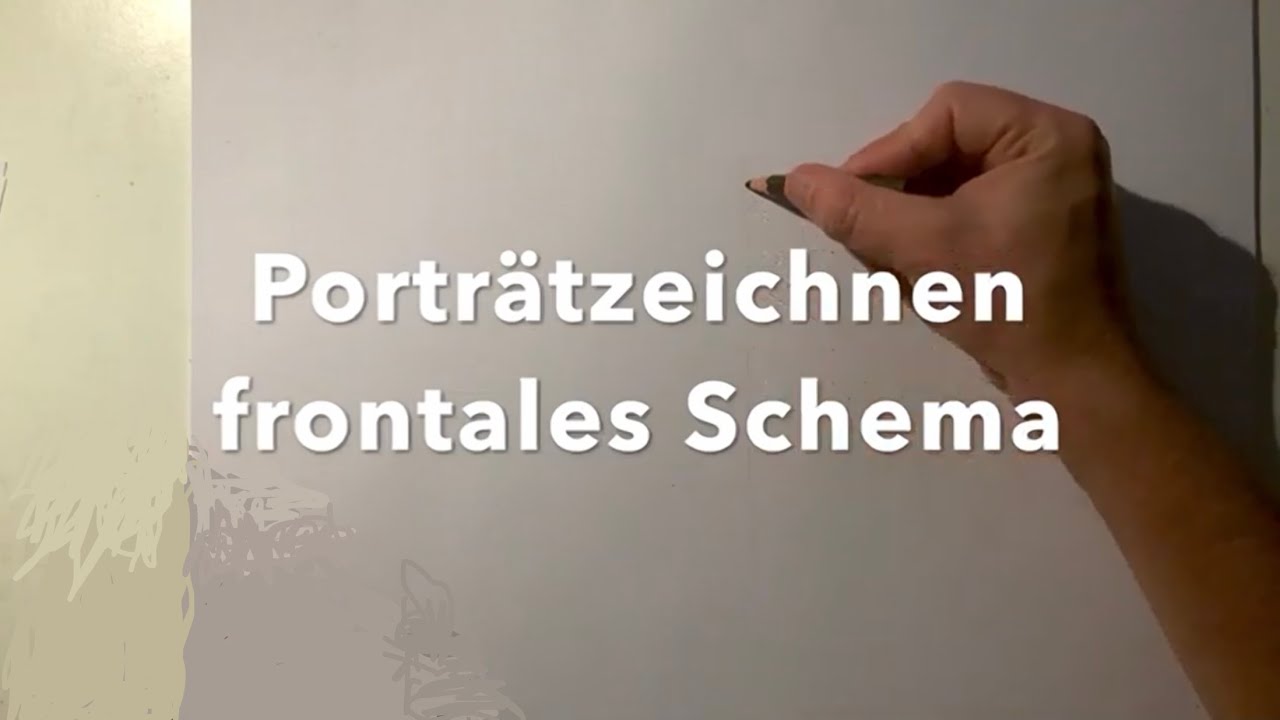 Porträtzeichnen frontales Schema