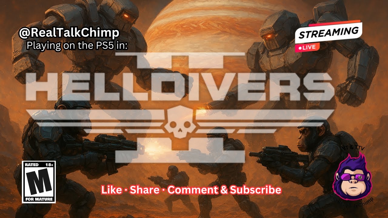 Helldivers 2 - Live on PS5 #PS5Live #helldivers2 #gaming #hordeshooter #funny