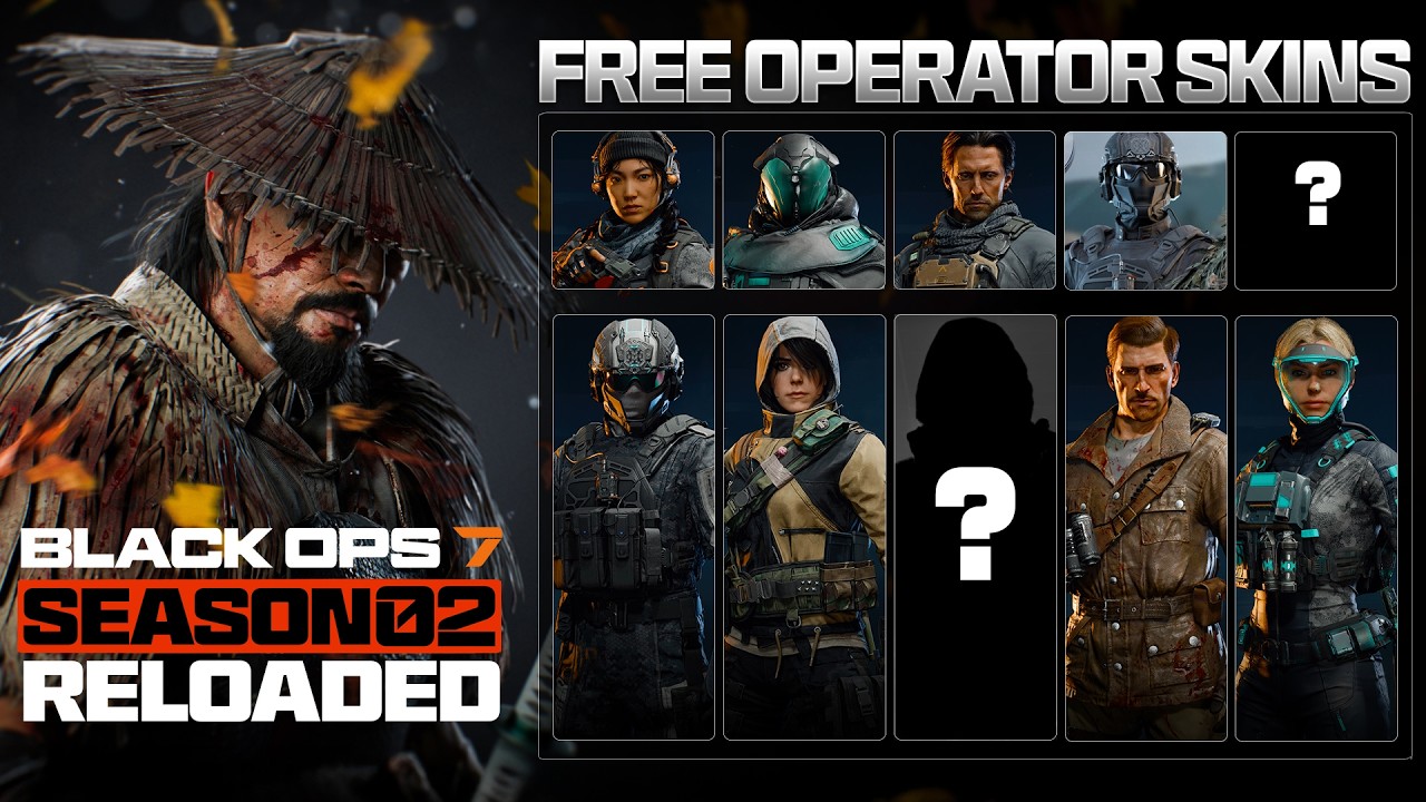 Claim 10+ FREE OPERATOR SKINS  in BO7 Season 2 Reloaded! (Animated Operators, Bundles, & More!)
