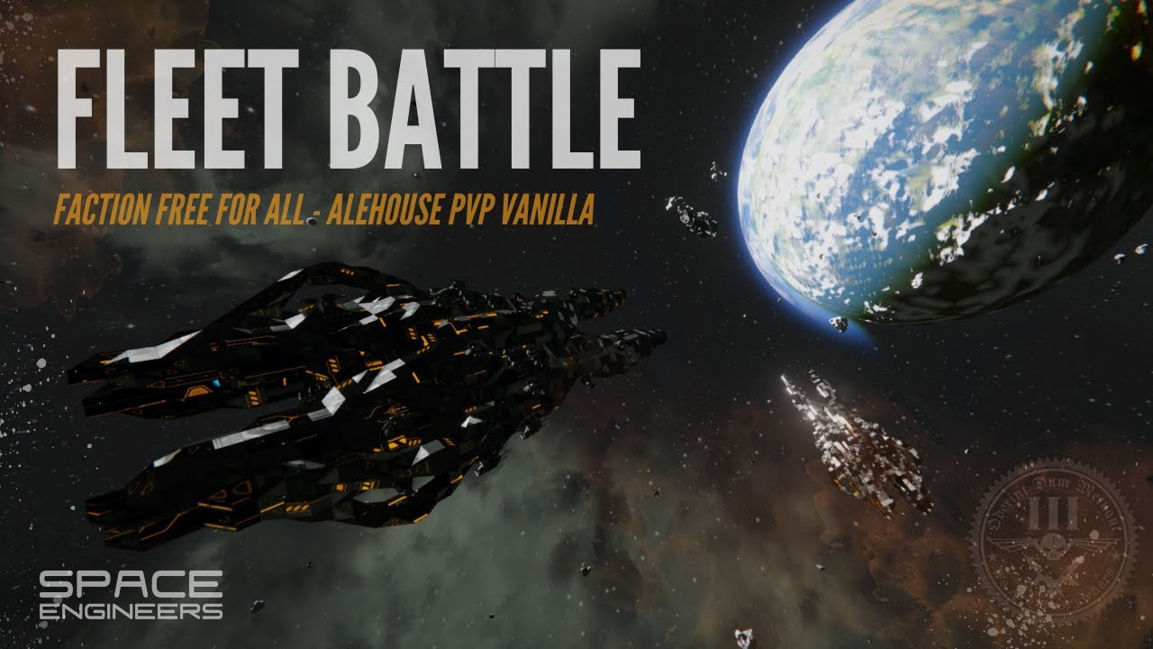 Space Engineers PVP - Faction Free For All - ODM + FME vs. COW + ASS - Alehouse PVP Vanilla