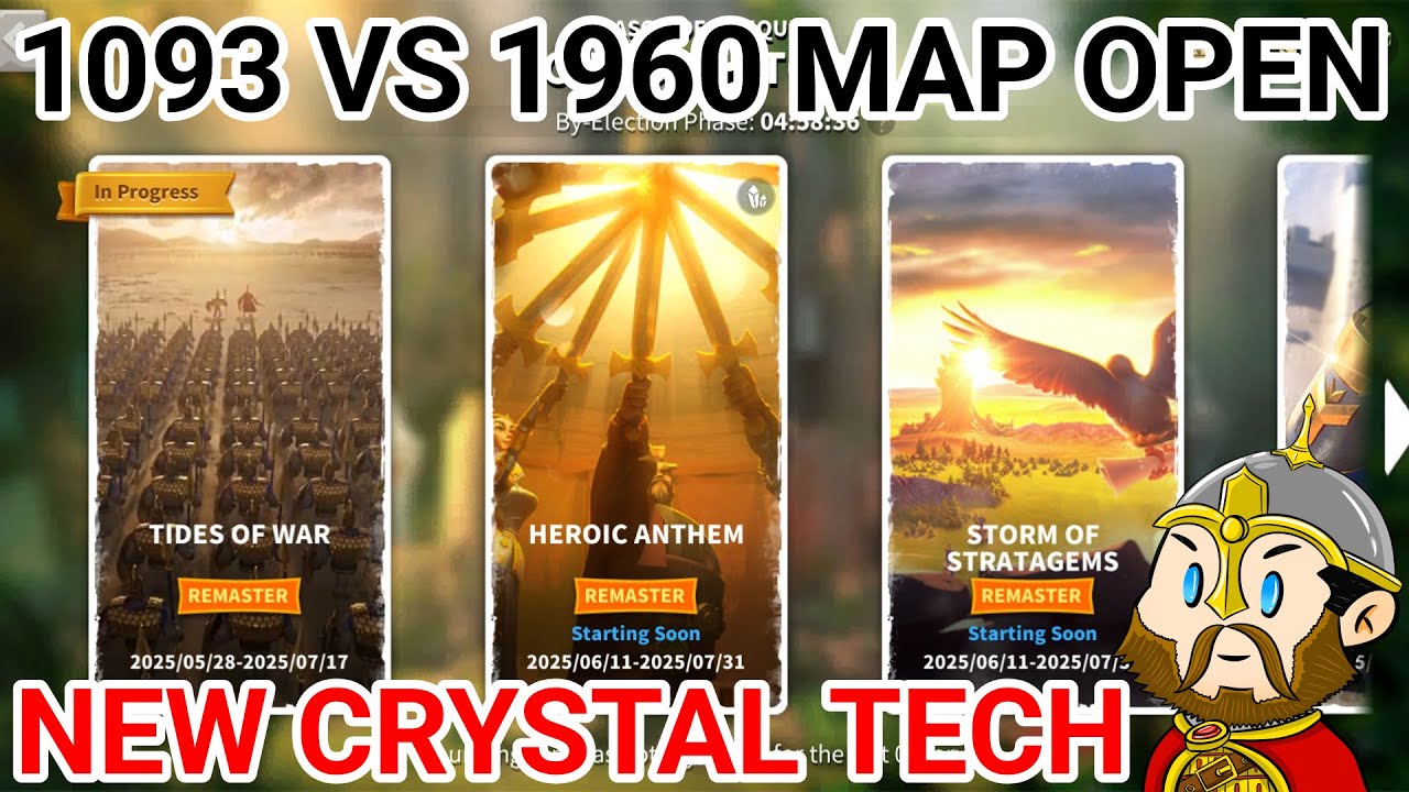 [萬國覺醒] 1093 VS 1960進地圖+新水晶科技