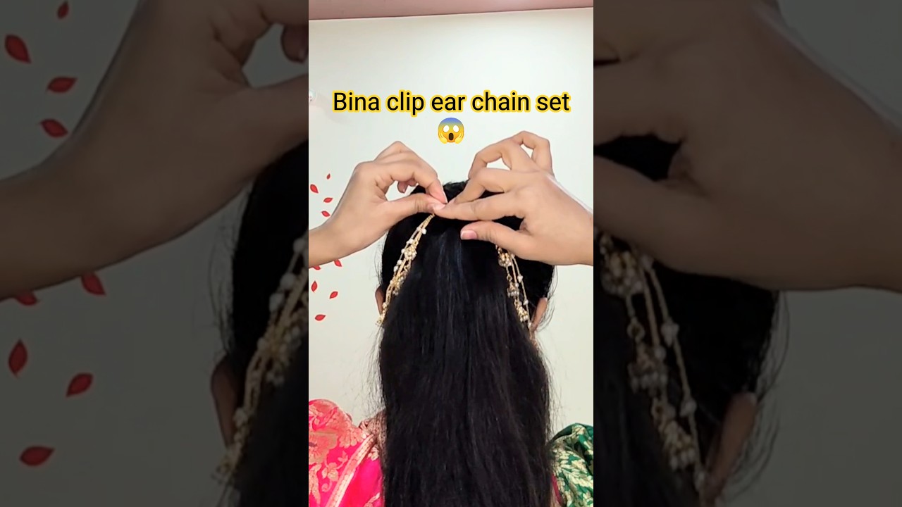 Viral Hairstyle: Fix Ear Chains & Get Instant Face Lift 💁‍♀️