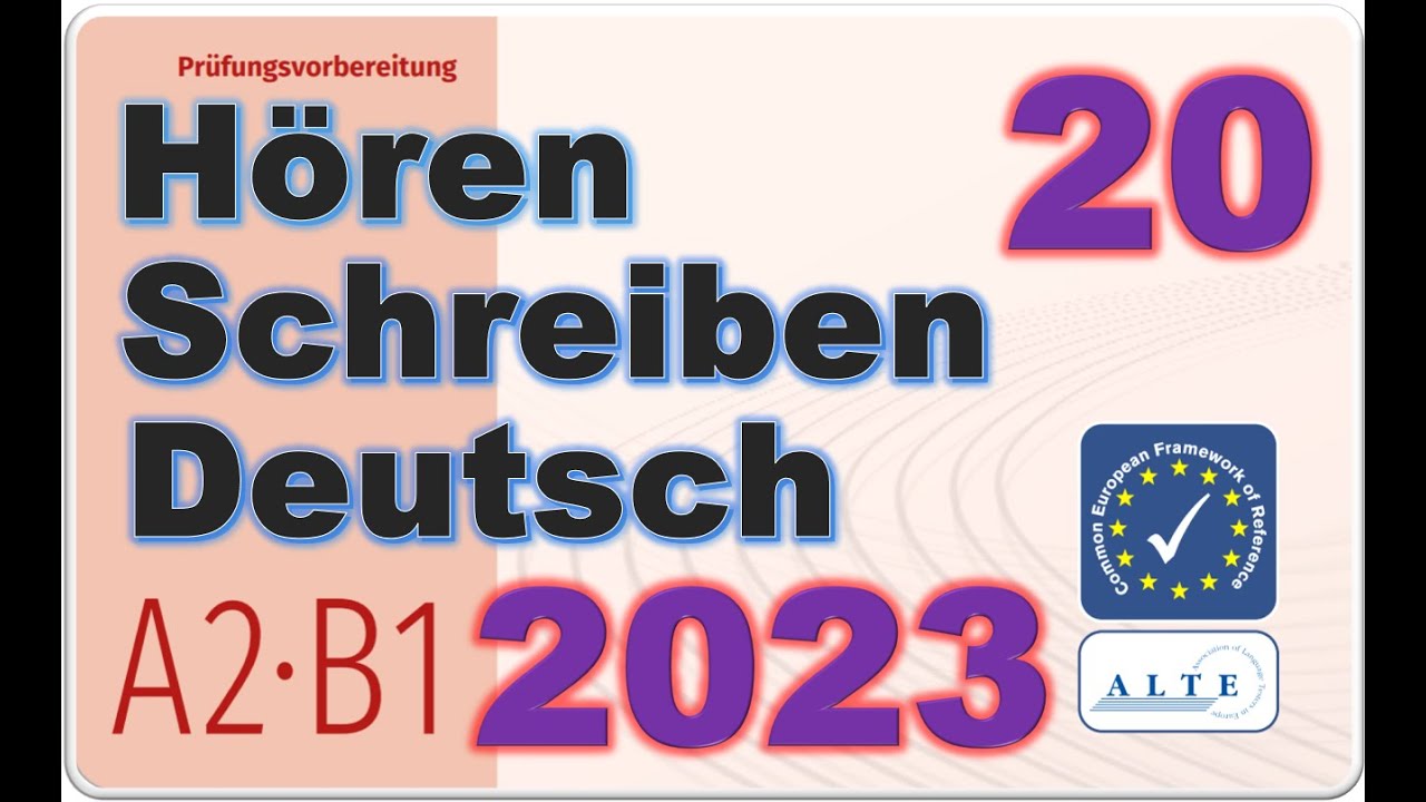 Telc A2 B1 Prüfung Modelltest (20) A2 B1 Hören und Schreiben Deutsch 10.09.2023