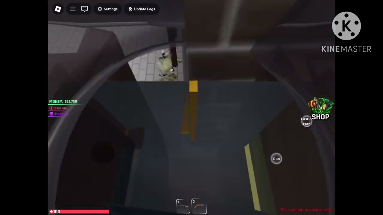 How to get on the rooftops in random mafia shooter roblox!