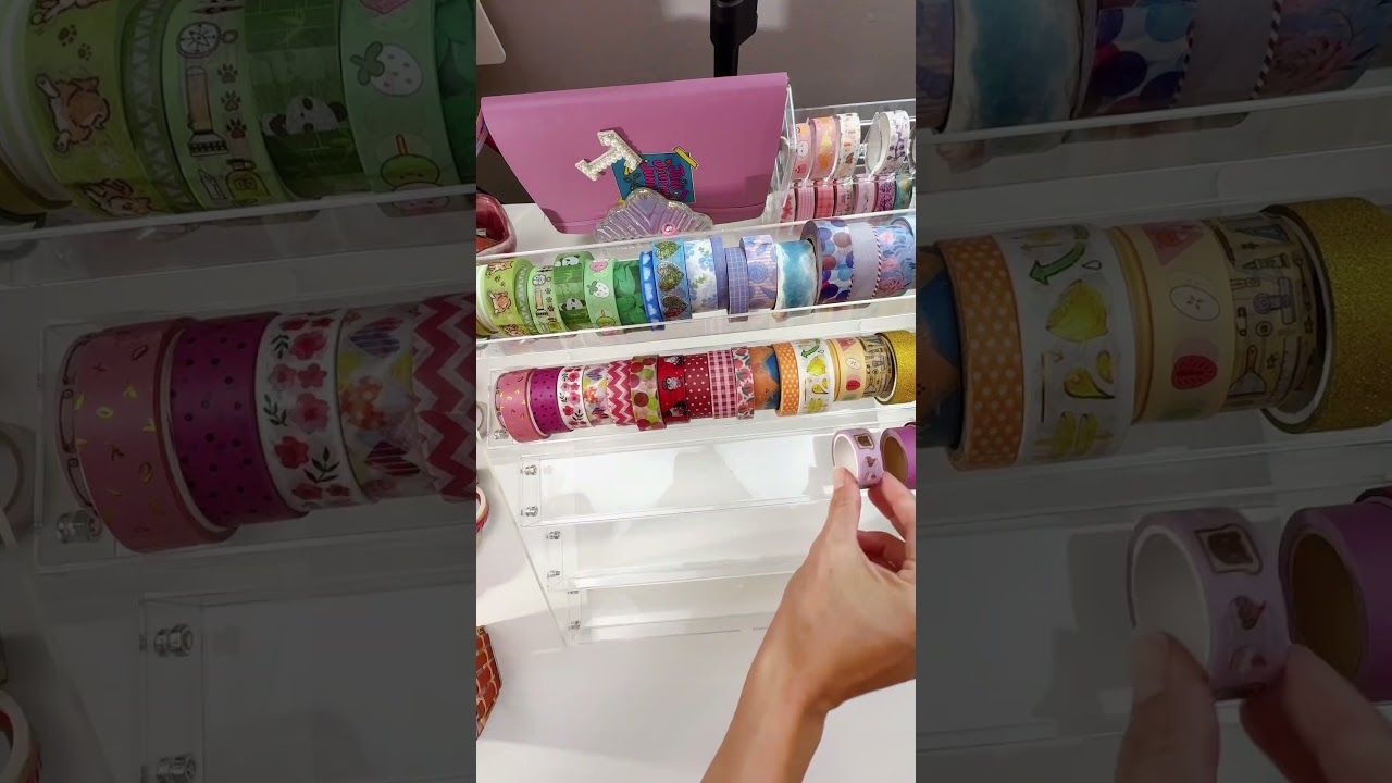 Setting up a new washi holder for a journal meet up! #journal #scrapbooking #journaling