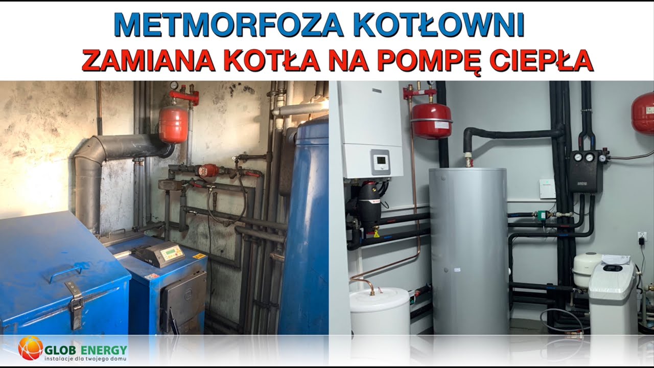 Metamorfoza kotłowni !!! Zamiana kotła na pompę ciepła BOSCH Compress 3000 AWS 11E