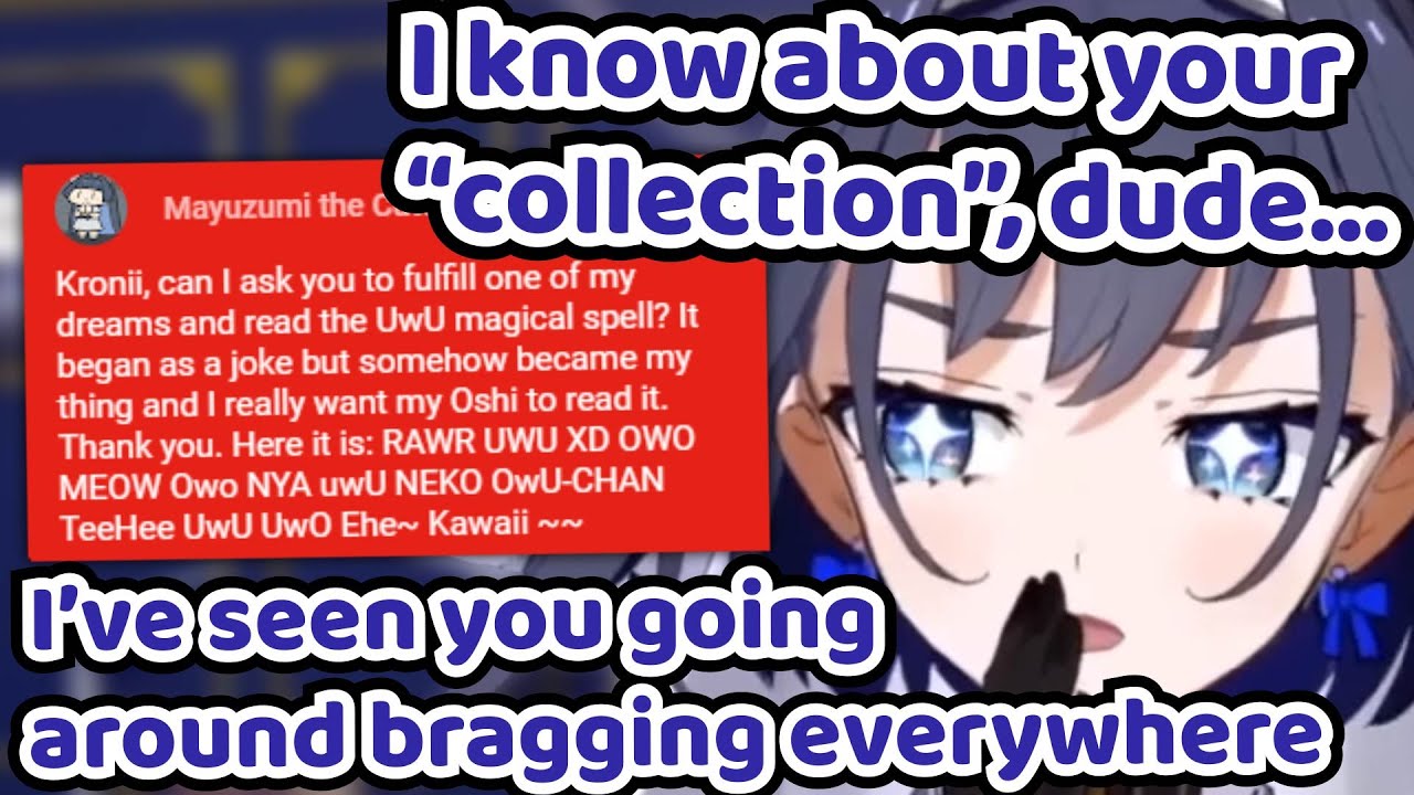 Kronii Noticed The Guy Who Kept Spreading The UwU Magic