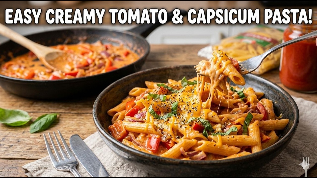 Creamy Cheesy Pasta Recipe | Easy 15 Minute Dinner | Easy Creamy Pasta Recipe at Home | Let's cook!
