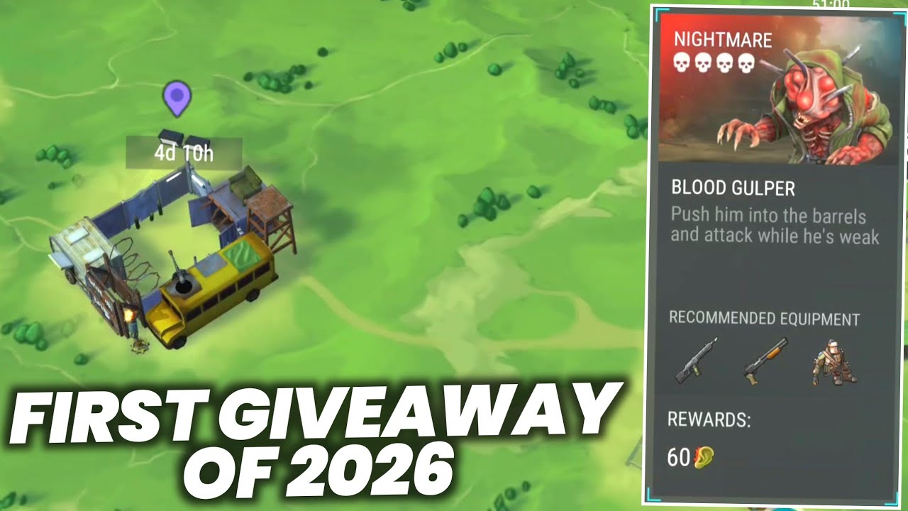 VERY FIRST GIVEAWAY OF THE YEAR 2026 | HEADHUNTING ARENA | LAST DAY ON EARTH SURVIVAL 