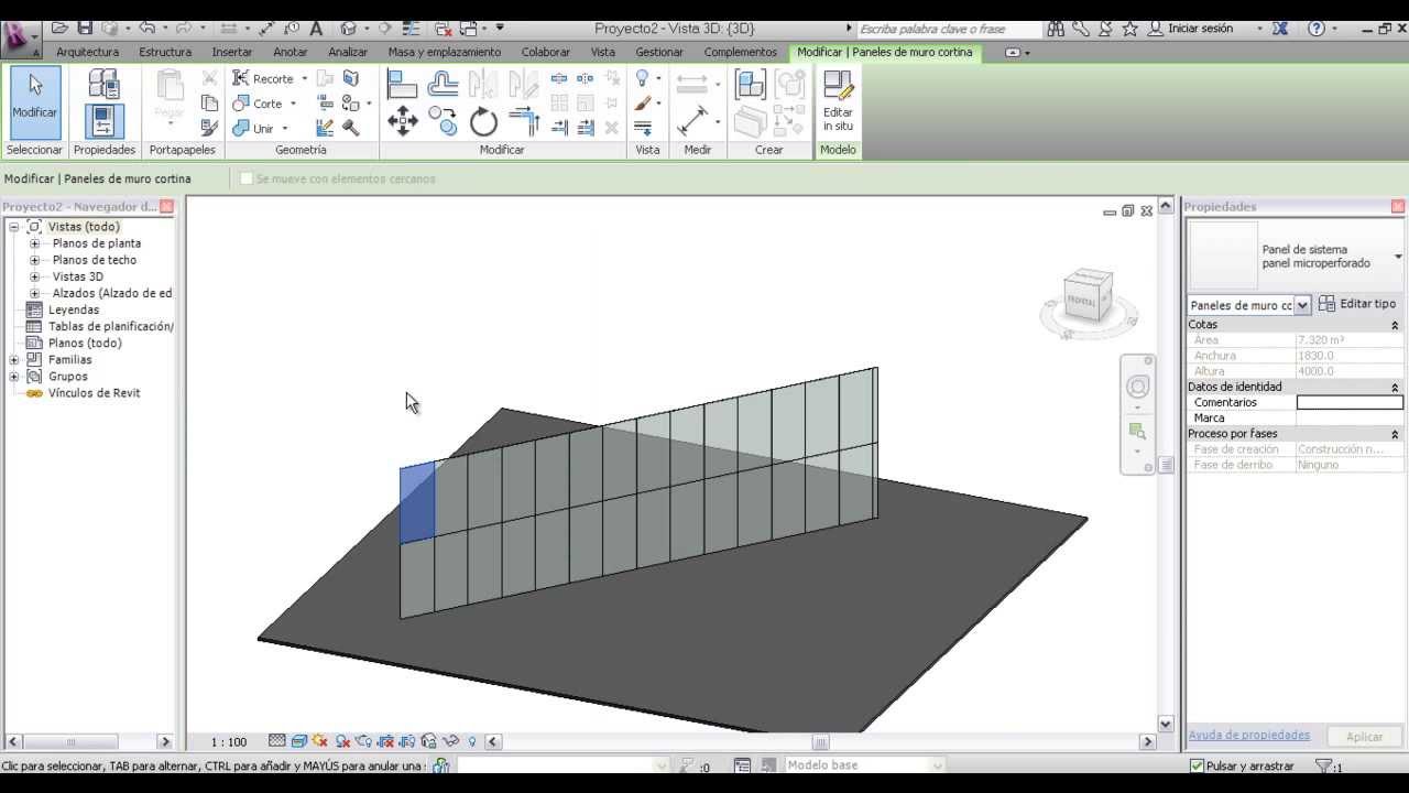 Panel Microperforado en Revit Architecture (TUTORIAL)