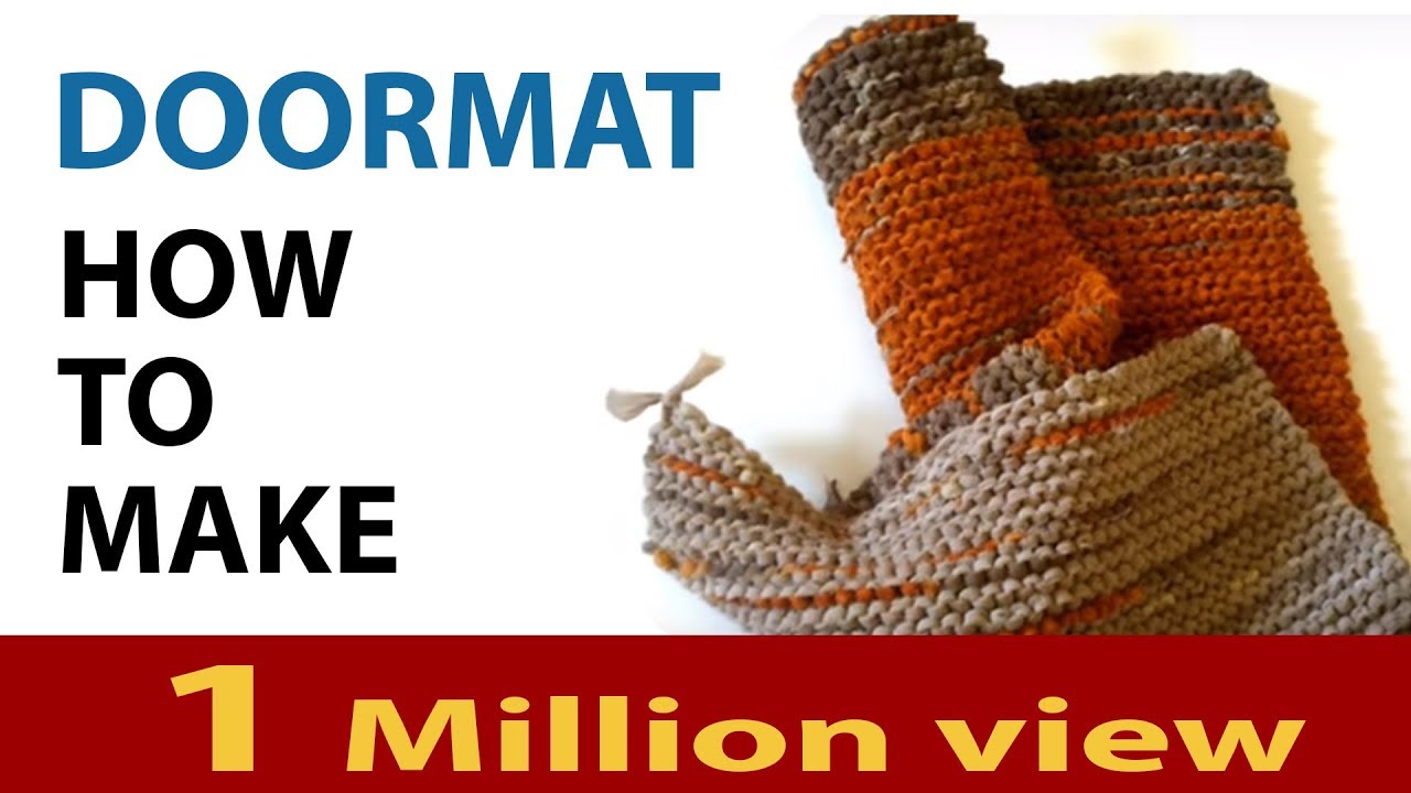 पुरानी साड़ी से पायदान बनाईये / Handmade door mat / How to Make doormat from using old Saree