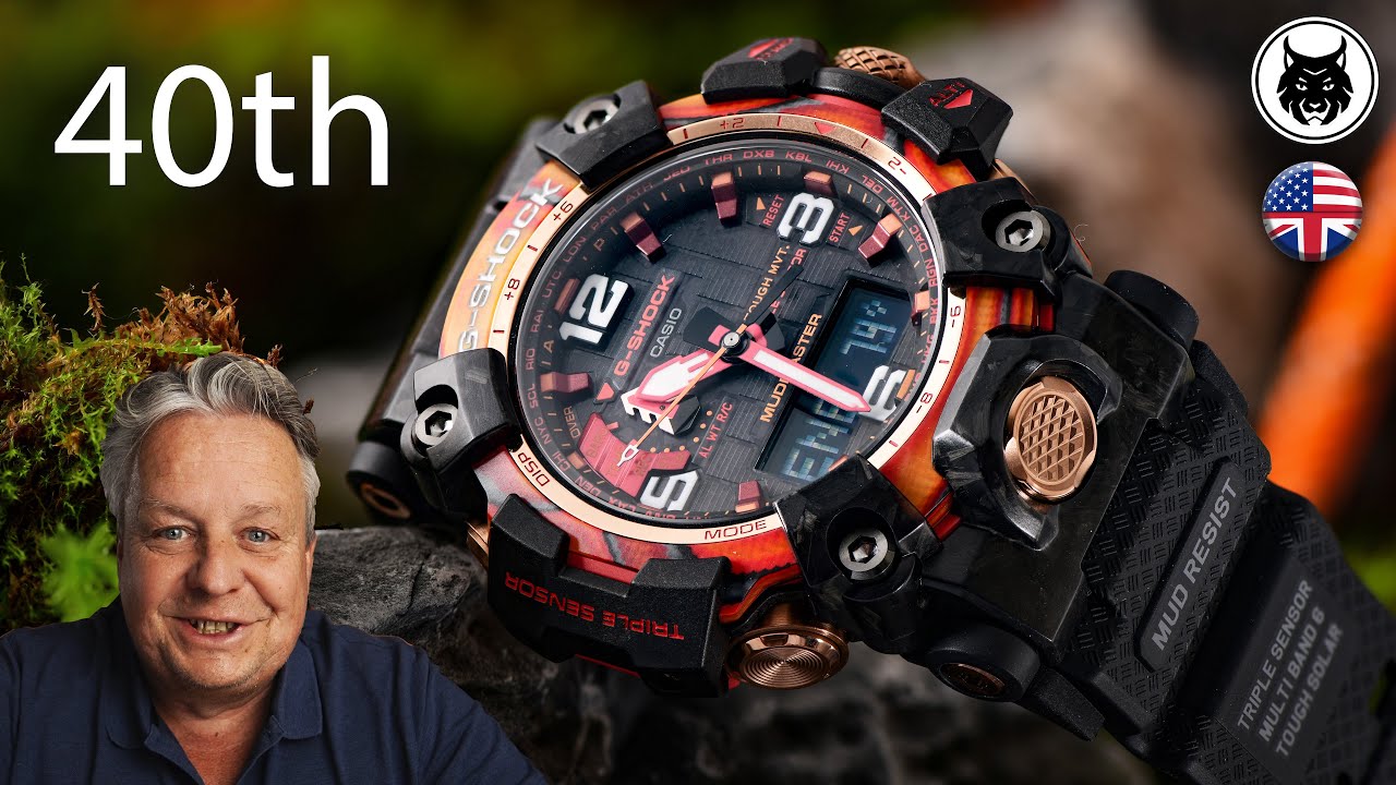 40th G-SHOCK Flare Red GWG-2040FR-1AER Review & Comparison with MTG - www.watchdavid.com