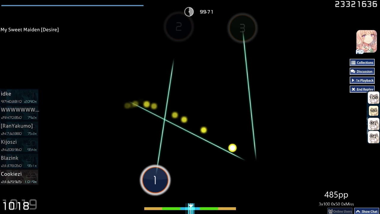 Cookiezi | Mia REGINA/R3 Music Box - My Sweet Maiden[Desire] HD 99.82% FC #1 QUALIFIED 664pp if Rank