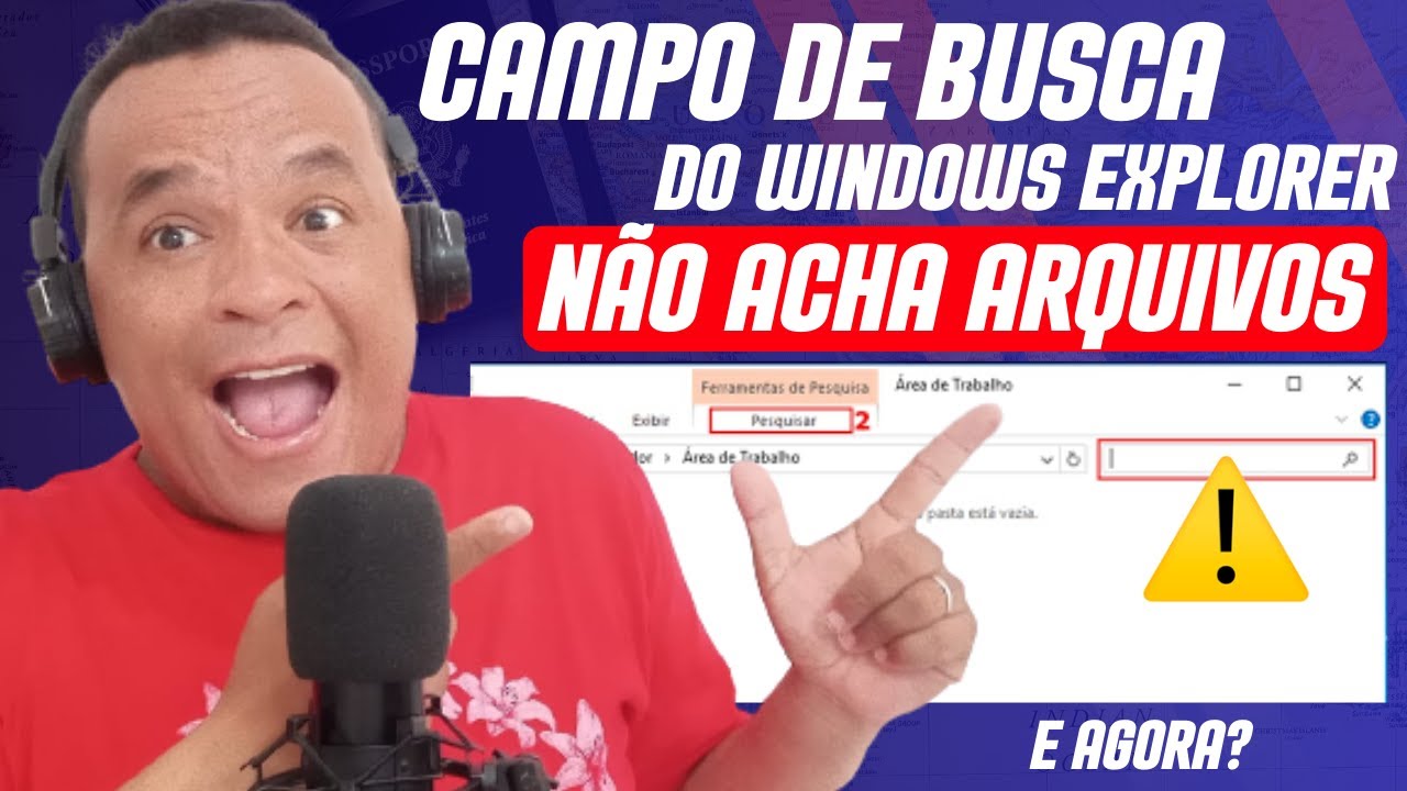 Campo de pesquisa do Explorador de arquivos n&atilde;o funciona (Resolvido)