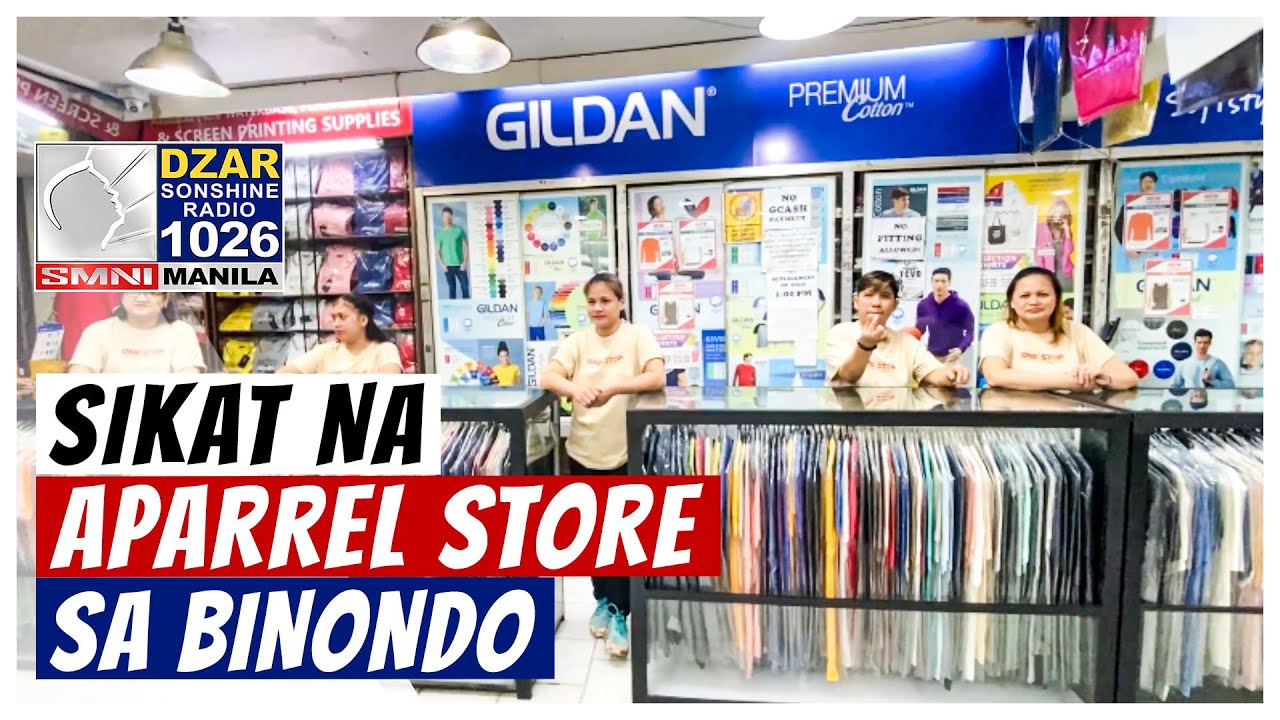 Mga de-kalidad na shirts at printing services, matatagpuan sa Gravitee Apparel sa Binondo, Maynila