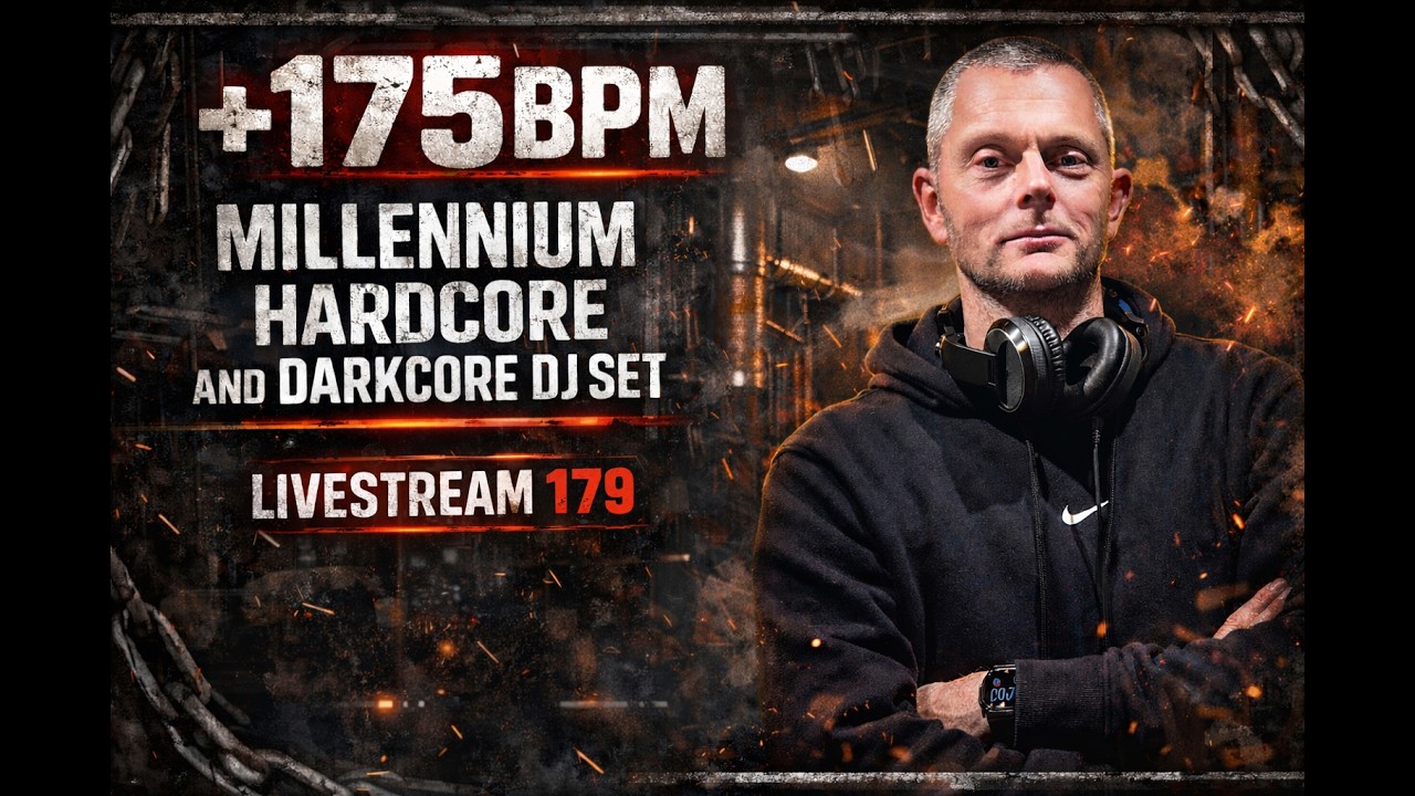 + 175BPM Millennium Hardcore and Darkcore dj set - Gabberhouse // Hakken - Livestream 179