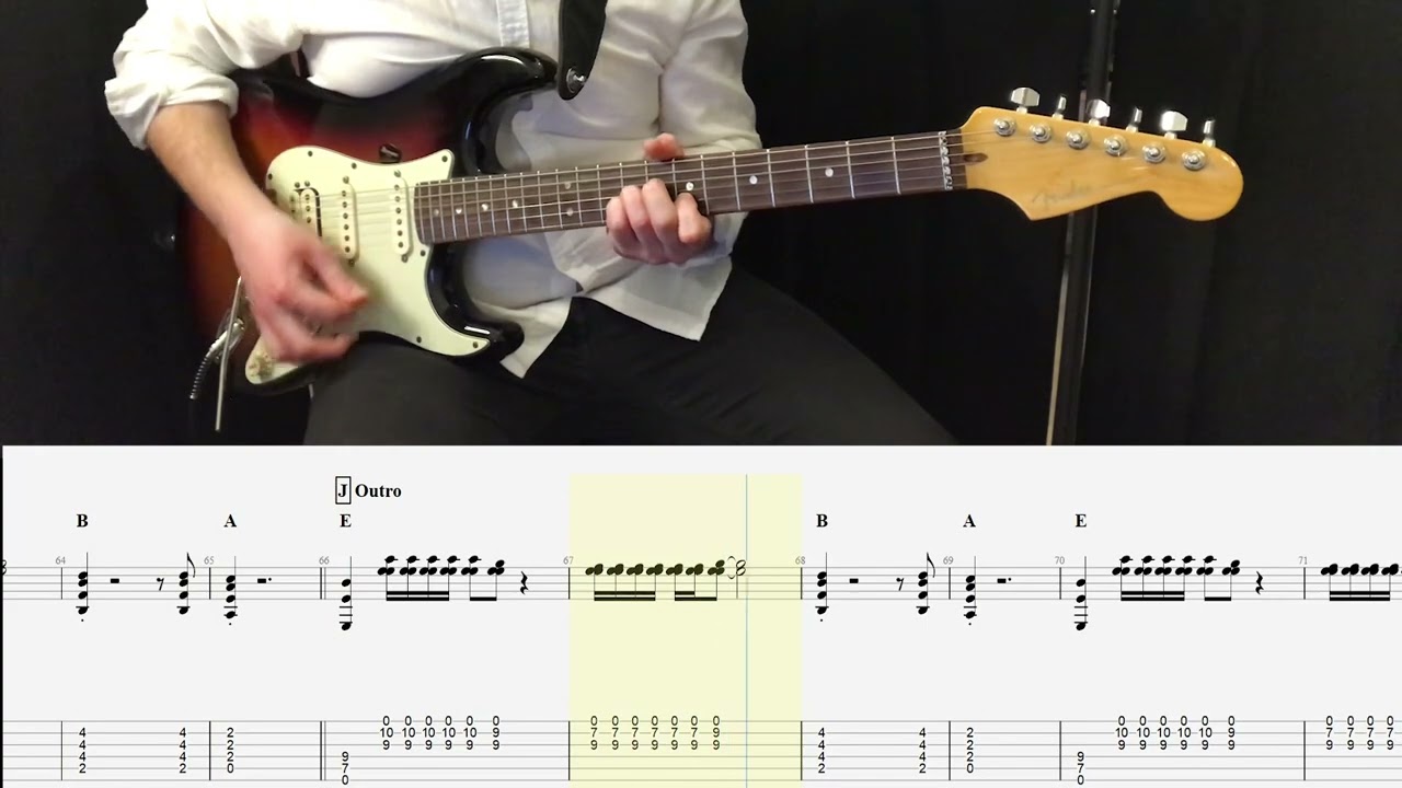 Michael Jackson - Black Or White GUITAR COVER + PLAY ALONG TAB + SCORE