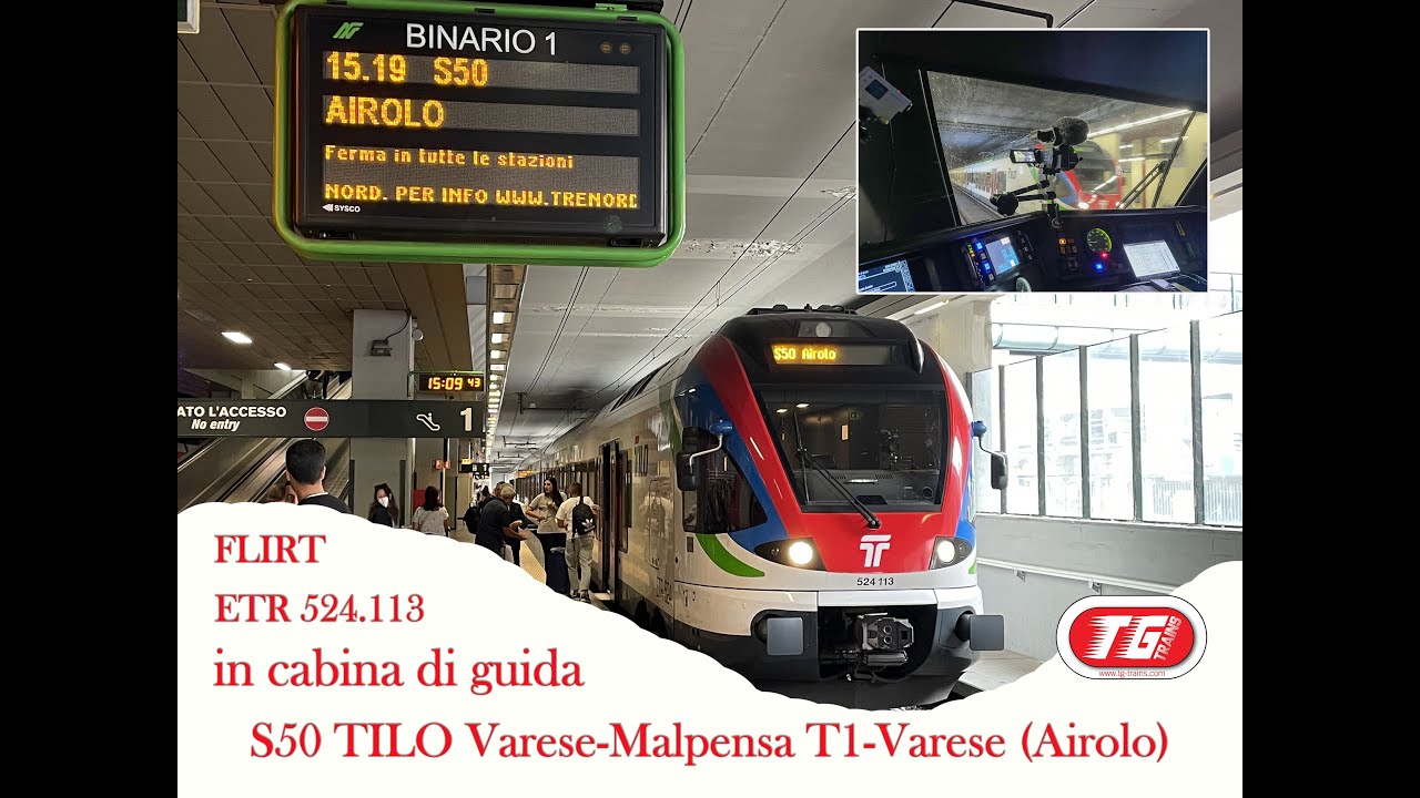 S50 TILO Varese-Malpensa Aeroporto Terminal 1-Varese (Airolo) HD 2.0