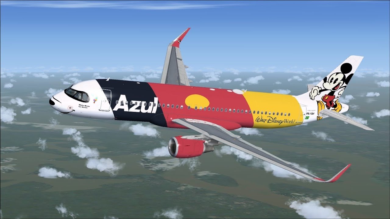 [FSX] A320-251NEO Azul (Walt Disney World Especial Livery) | Recife (SBRF) - Brasília (SBBR)