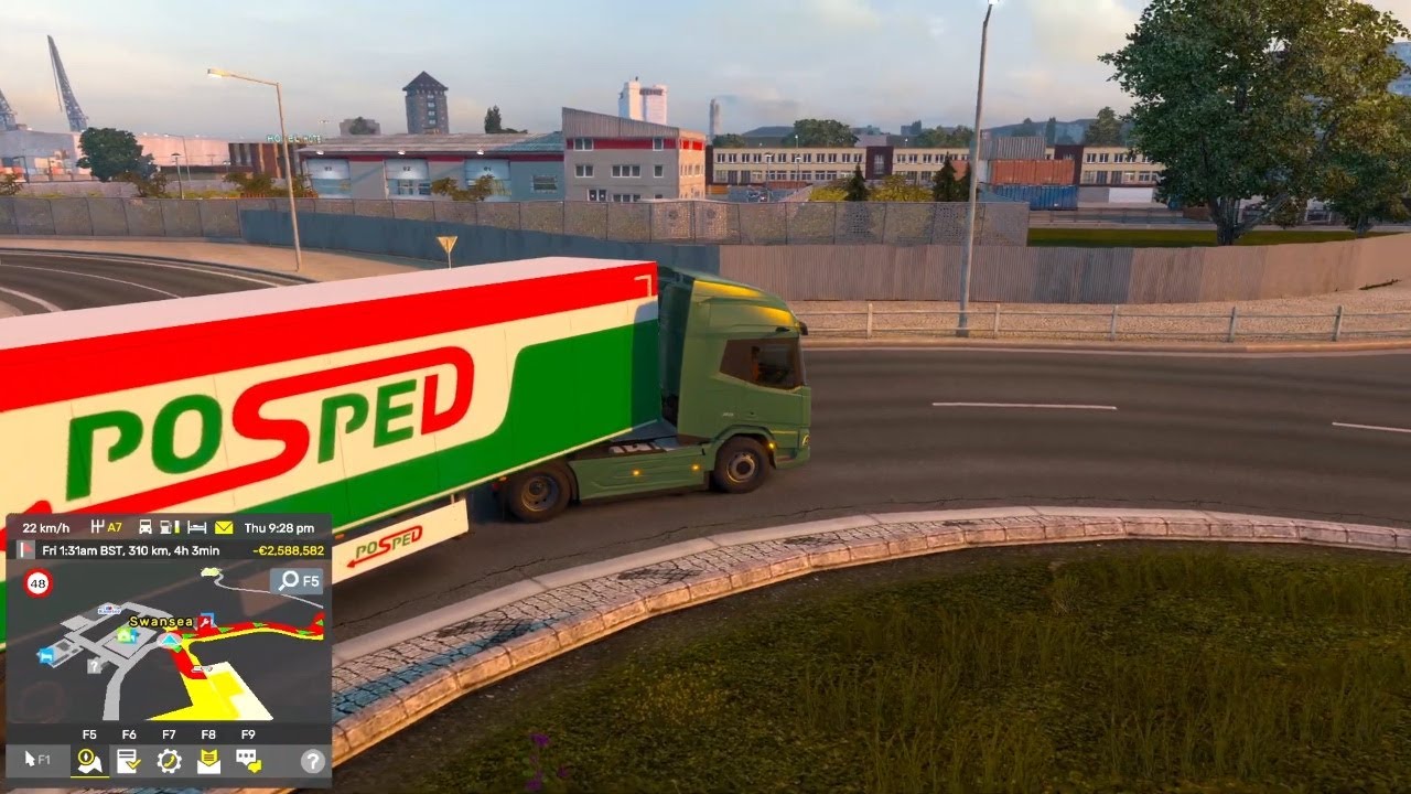 euro truck simulator 2 gameplay | euro truck simulator busiest road | chhotelive